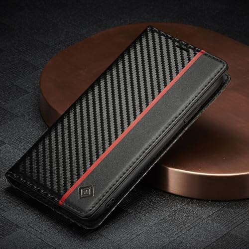 Étui de protection iPhone 11 Pro en cuir hybride et finitions carbone