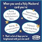 Holy Mackerel Happy 25th Silver Anniversary Greeting Card One Lump or Two Cards. Card is 15cm square and blank inside - Image 7