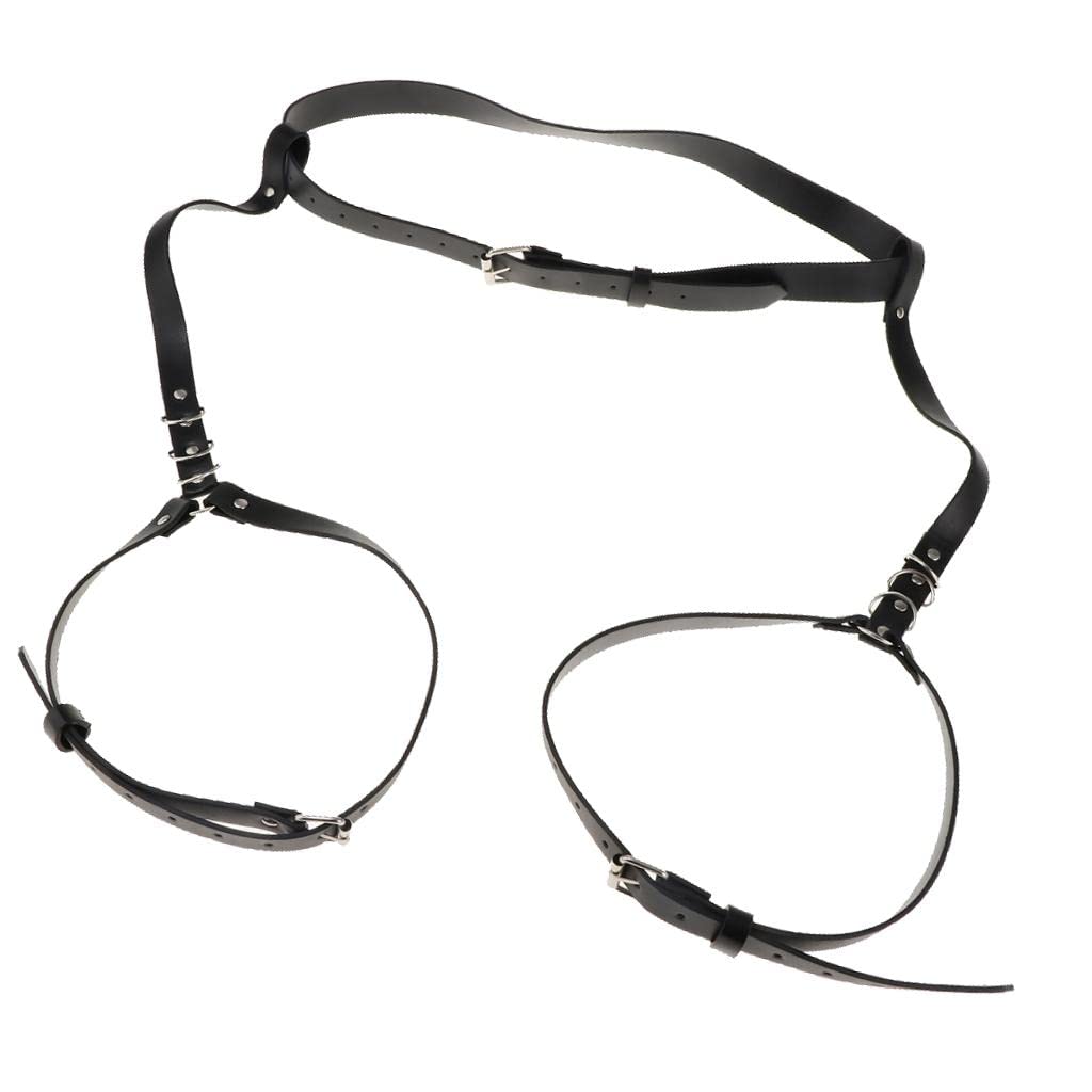 BNF® Leather Harness Waist Belt Leg Garter Punk Gothic Suspenders Band Strap|Collectibles