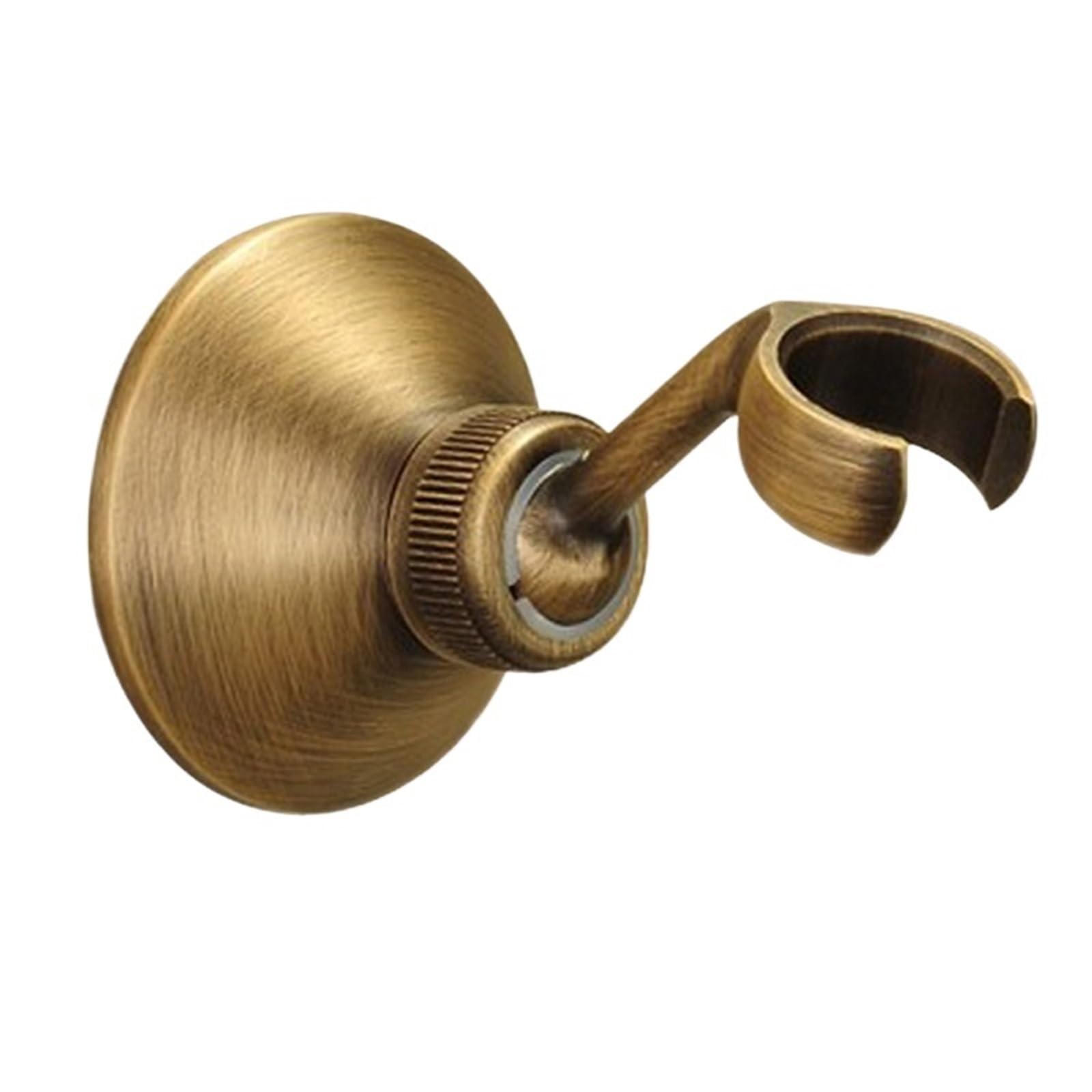 Shower Head Antique Brass 8Inch Round Rainfall Arm Water Saving Hand Held Spray 1.5 M Hose(Brasket)