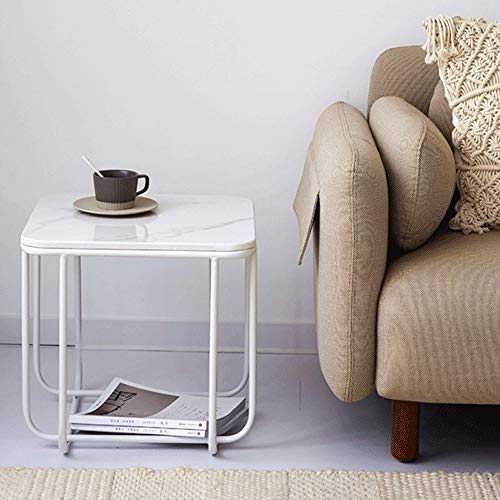 HMDJW Bedside Table Nordic Modern Marble Side A Few Sofa Living Room S