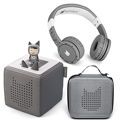 Preisvergleich Produktbild Tonie® 3er Set Anthrazit Toniebox Lauscher Transporter