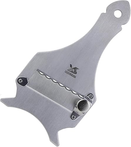 MSY BIGSUNNY Cortadora de trufas de 6.5 pulgadas de acero inoxidable con cortador de cuchilla ajustable, raspador de queso, pelador de verduras y ajo