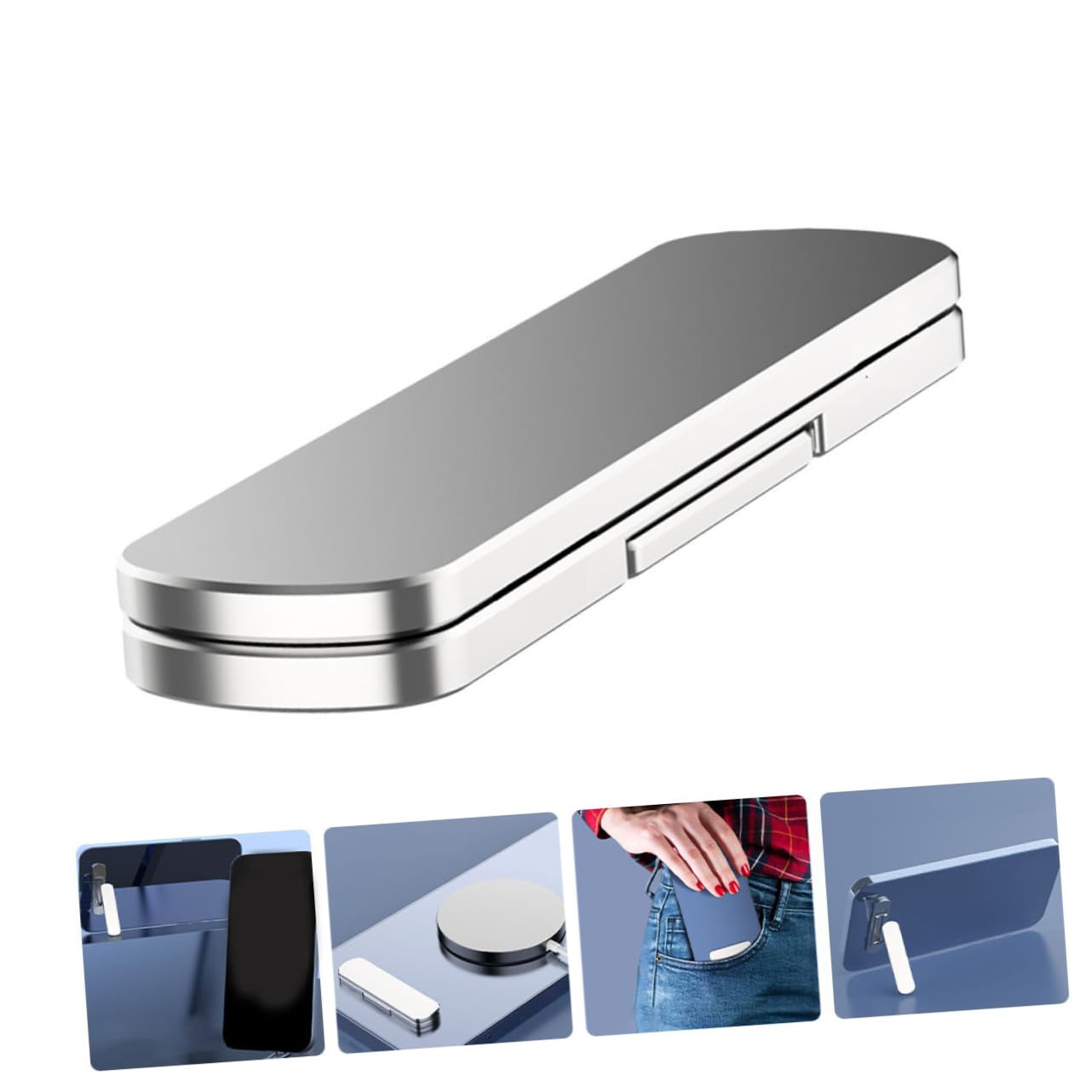 UKCOCO 5pezzi Supporto Per Cellulare Rotante Supporto Invisibile Per Smartphone Per Guardare Film e Videochiamate Senza Occupate