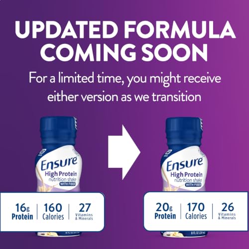 Ensure High Protein Bottled Vanilla Nutrition Shake with Fiber, Ready to Drink, 16g Protein and 27 Vitamins and Minerals, 8 fl oz, 24 Pack - image 2