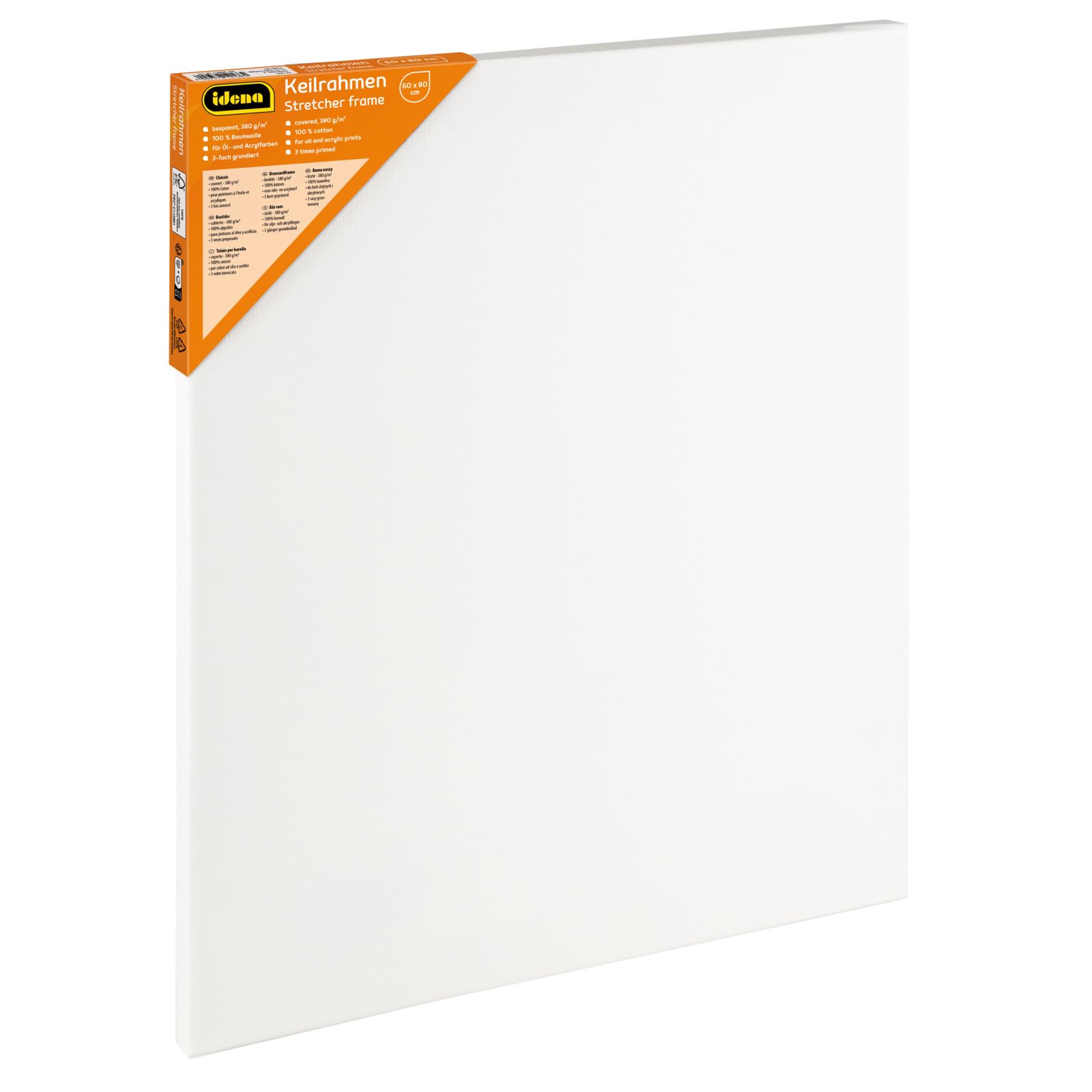 Cadre tissu 60 x 80 cm blanc grand format décoration murale de maison - 8