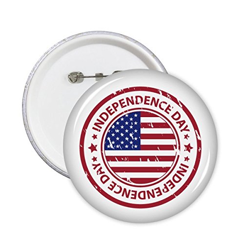 Badge bouton USA drapeau rond taille M pour masquer un accroc ou personnaliser un sac uni