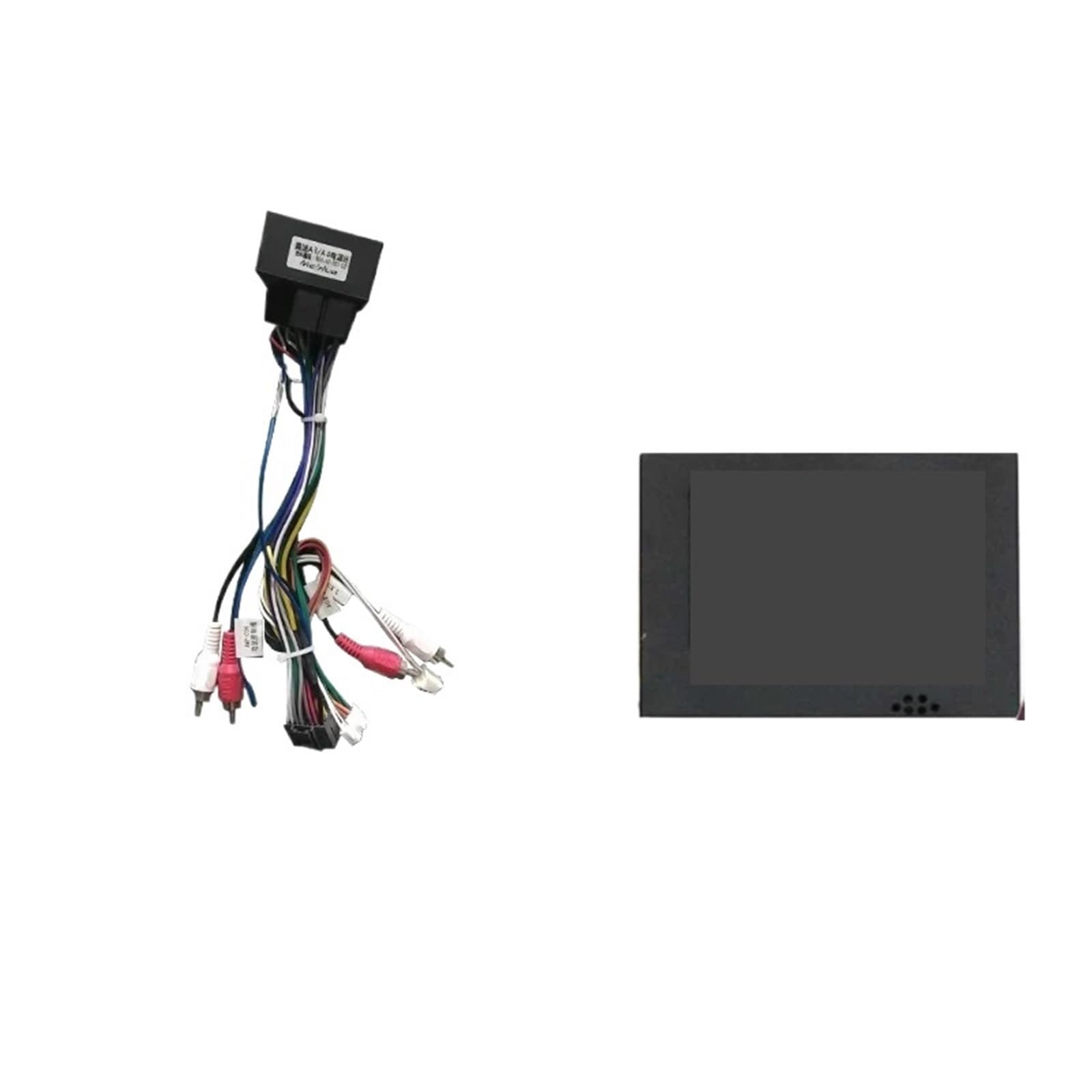 JKELPV Car Radio Frame Kit Fit For AUDI A3 2008-2012 9INCH Car Multimedia Radio Frame Fascia Panel Adapter Decoder Canbus Cable Radio adapter(Canbus Cable)