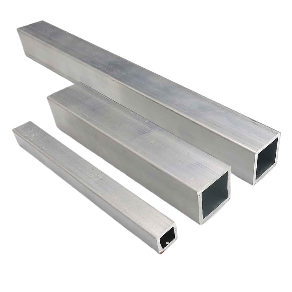 Aluminiumrohr 10 Stück Metall-Al-Rohre, Vierkantrohr 100 mm – 200, Aluminiumrohre mit hervorragender Haltbarkeit for DIY-Autorahmen(20x20x200mm)