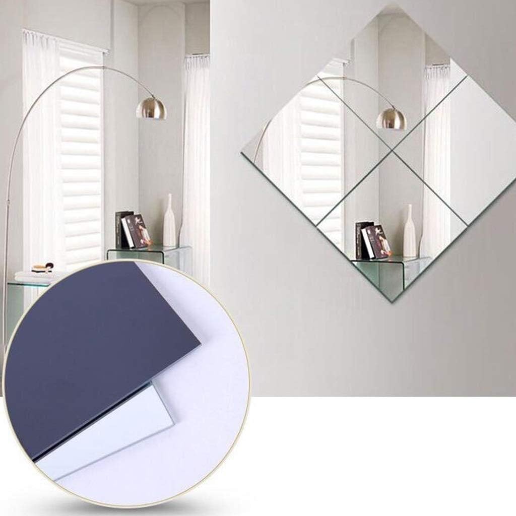 Floor Mirror Bedroom Foyer Floor Mirror Frameless Full-Length Mirror DIY Stitching for Bathroom 4 Pieces AN1017 914 (Size : 40cm*40cm)