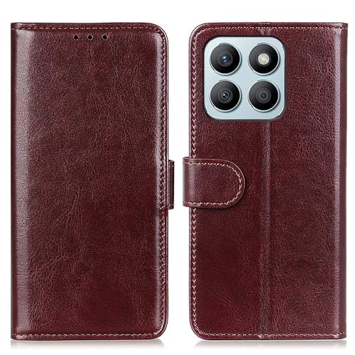 Coque Honor X8b antichoc texture Crazy Horse marron anti-rayures durable