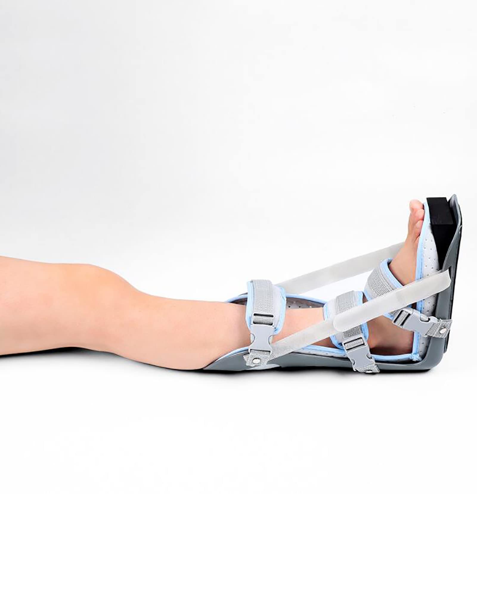 Férula Nocturna para Fascitis Plantar, Ortesis Ajustable para Caída del Pie, Estabilizador De Tobillo, Bota Elástica para Aliviar El Dolor, Talla M,S
