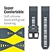 ANCOOL for Fenix 5/Fenix 6/Fenix 7 Band 22mm Silicone Watch Band for Fenix 8 Fenix E 47mm/Fenix 5 Plus/Fenix 6 Pro/Fenix 7 Pro/Forerunner 935(Slate)