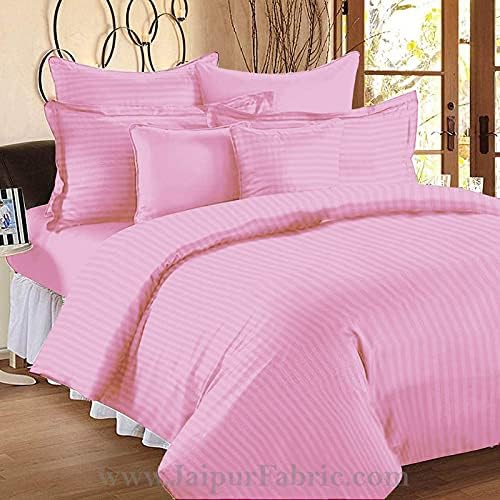 Shri Anand Creations Duvet Cover Double Bed Premium Cotton -Quilt/Comforter Cover- 91 x 101 inches (White) (Pink, Double)-image-25