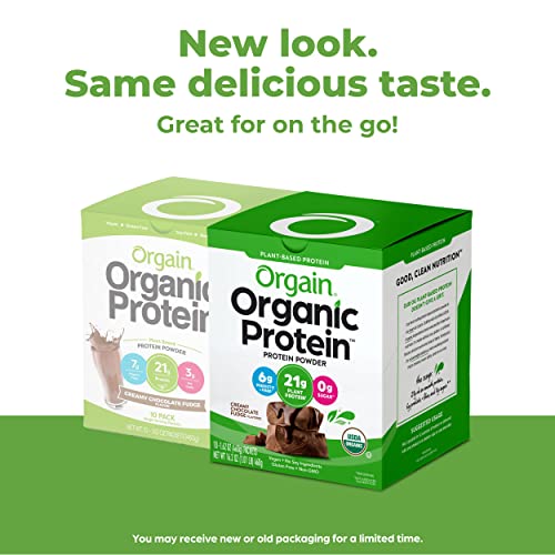 Orgain-Organic-Plant-Based-Protein-Powder-Travel-Pack-Creamy-Chocolate-Fudge-21g-of-Protein-6g-of-Fiber-No-Dairy-Gluten-Soy-or-Added-Sugar-Non-GMO-10-Count