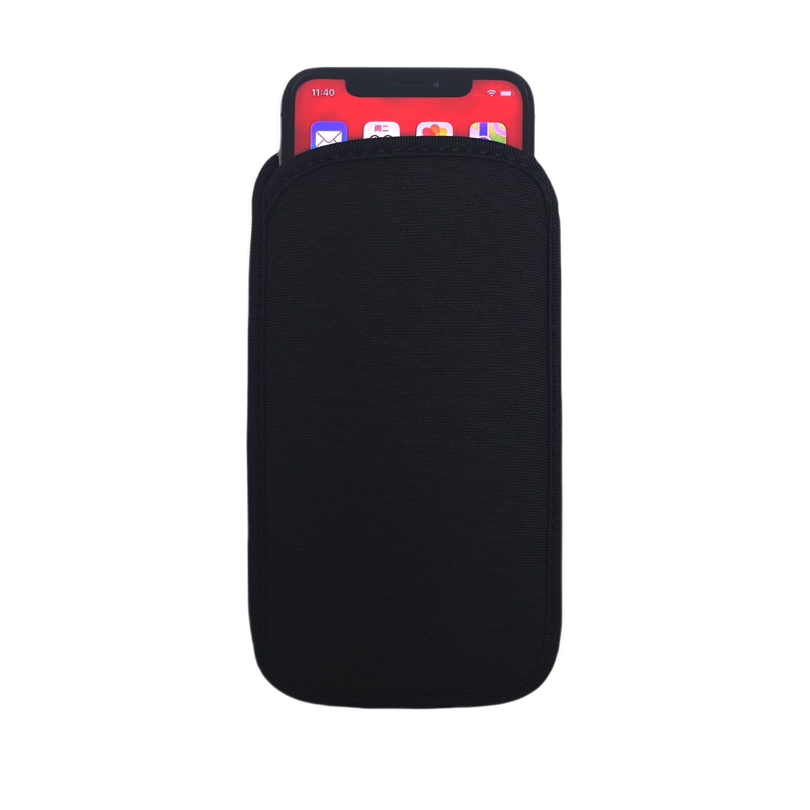 For Iphone 16 16e 15 14 13 12 11 Pro Max Plus Elastic Neoprene Pouch Bag Sleeve