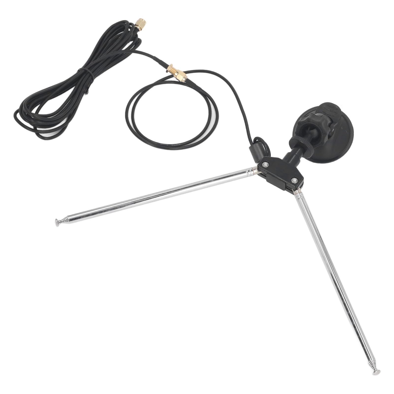 CHICIRIS Antena SMA Receptor SDR, Kit de Antena Dipolo Telescópica Larga con Cable RG174 de 60 Cm y Conector Macho SMA para Rango VHF a UHF