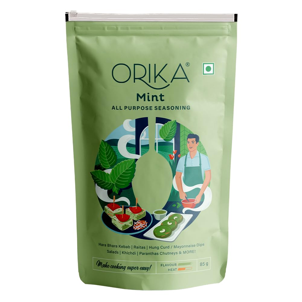 Orika Mint All Purpose Seasoning | Pudina Powder(85 g/ 75g),Weight may vary