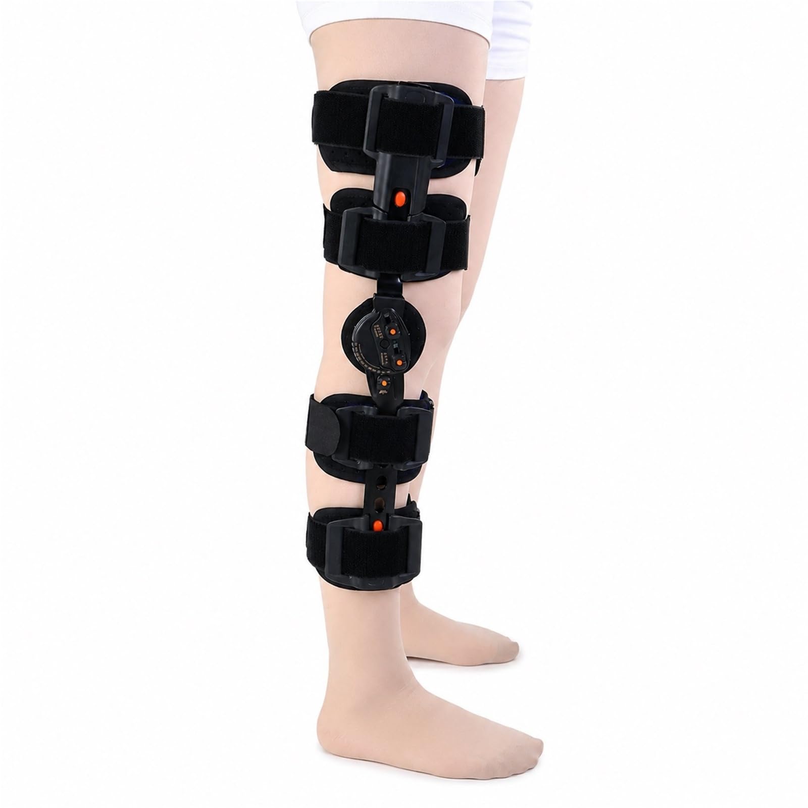 Tutore Ginocchio Articolato ROM Regolabile Ginocchiera Ortopedica Post Operatorio per Menisco Legamenti e Riabilitazione Supporto Gamba Leggero Uomo Donna Destro Sinistro