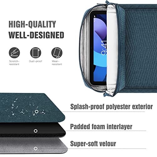 Timovo 9-11" Tablet Sleeve Shoulder Bag For Ipad Pro 11 2022-2018, Ipad 10Th Generation 2022, Ipad 10.2 2021-2019, Ipad Air 5/4 10.9, Galaxy Tab A8 10.5 2022, Tablet Bag With Handle, Indigo #TOP2