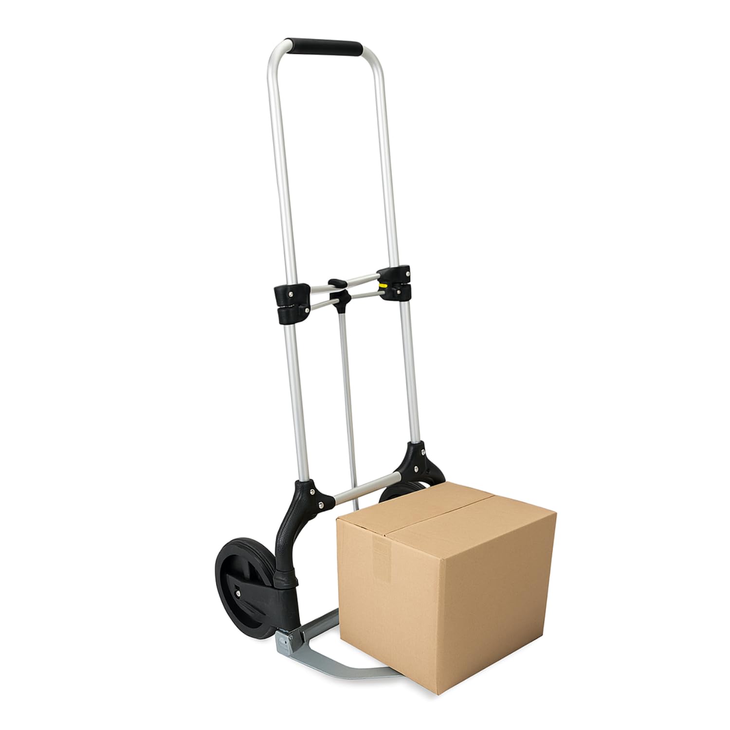 Carrello Ruote Trasporto Portatutto Pieghevole Acciaio Portapacchi Portata 70 Kg Maniglie Antiscivolo Richiudibile Salvaspazio