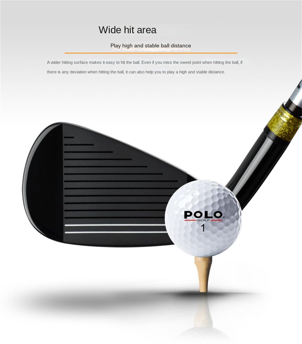 Hierro profesional #7 para palos de golf con eje de carbono para diestros y hombres