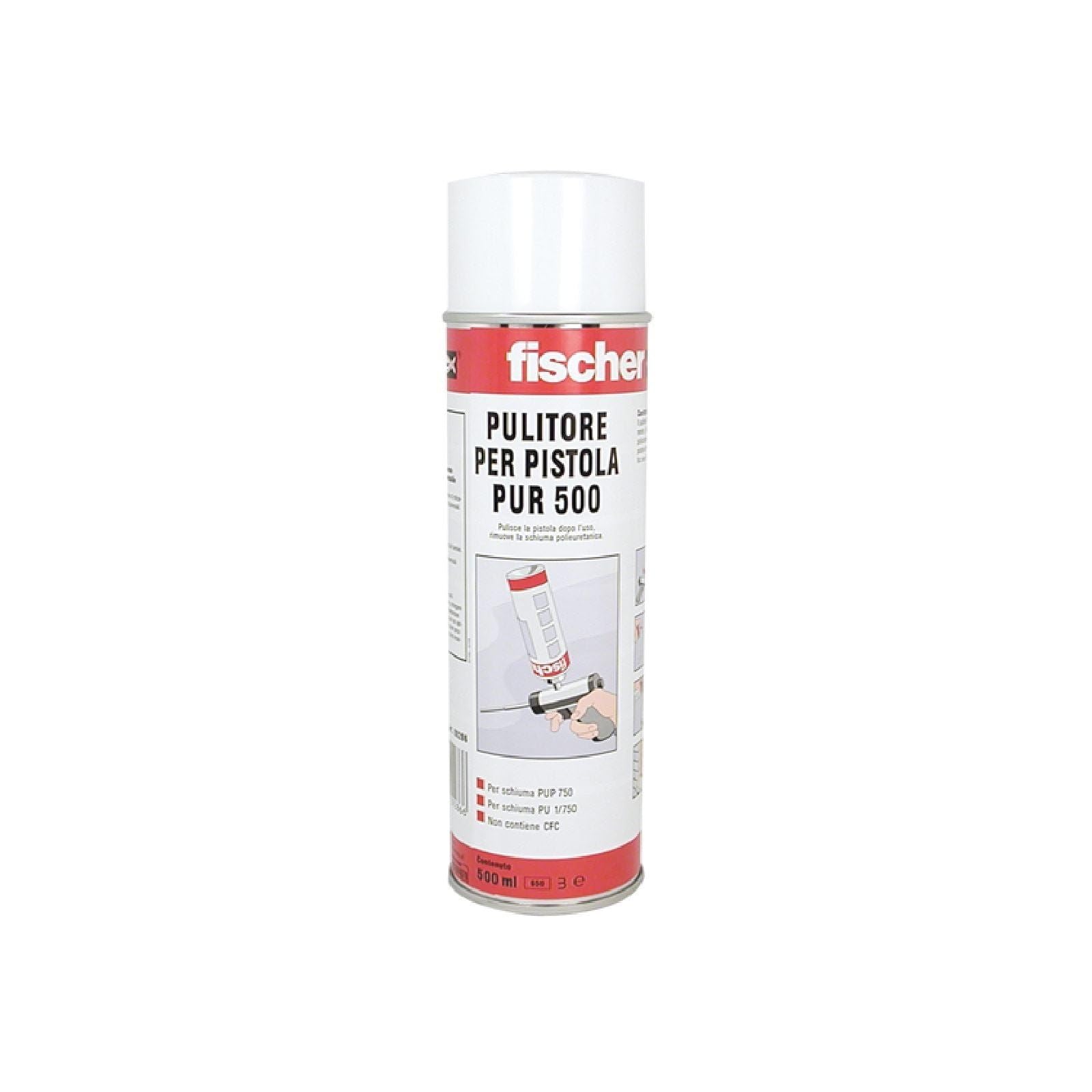 La zappa Pulitore spray "PUR500" per schiuma poliuretanica 500 ml (12)
