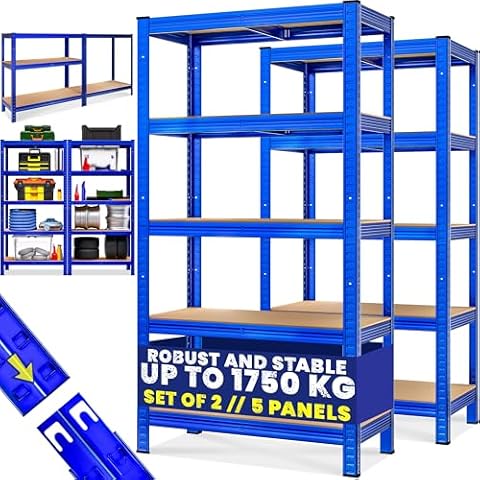 Monzana Heavy Duty Garage Shelves Set Cover