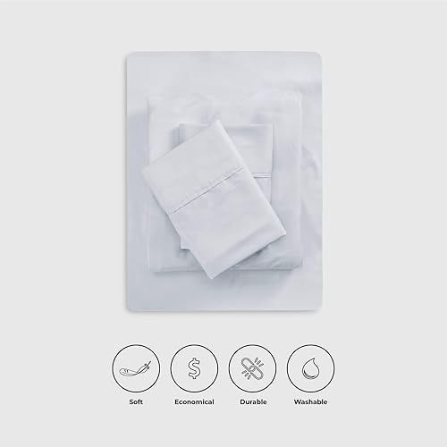 Miniatura 5 de VISI-ONE Karin Maki - Juego de sábanas de microfibra tamaño matrimonial, juego de ropa de cama de 1800 hilos, ropa de cama egipcia de lujo súper