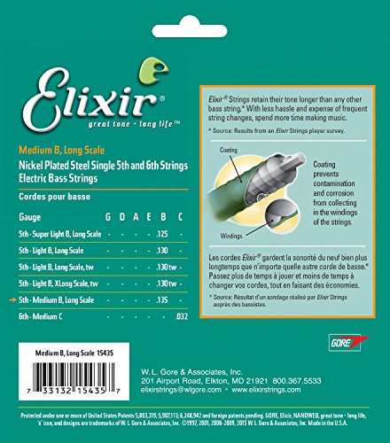 Elixir Corde de basse Heavy B 0.135 - Les Beatles, Paul McCartney, John Lennon, RIngo Starr, George Harrison Elixir Corde de basse Heavy B 0.135 – Image 5