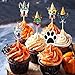 48PCS Dogs Face Cupcake Toppers - Dogs Cupcake Toppers - Puppy Pet Theme Birthday Party Decorations Supplies