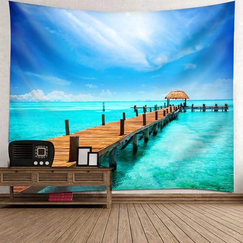 Tenture tissu grand format paysage de mer en haute définition 300x256 cm