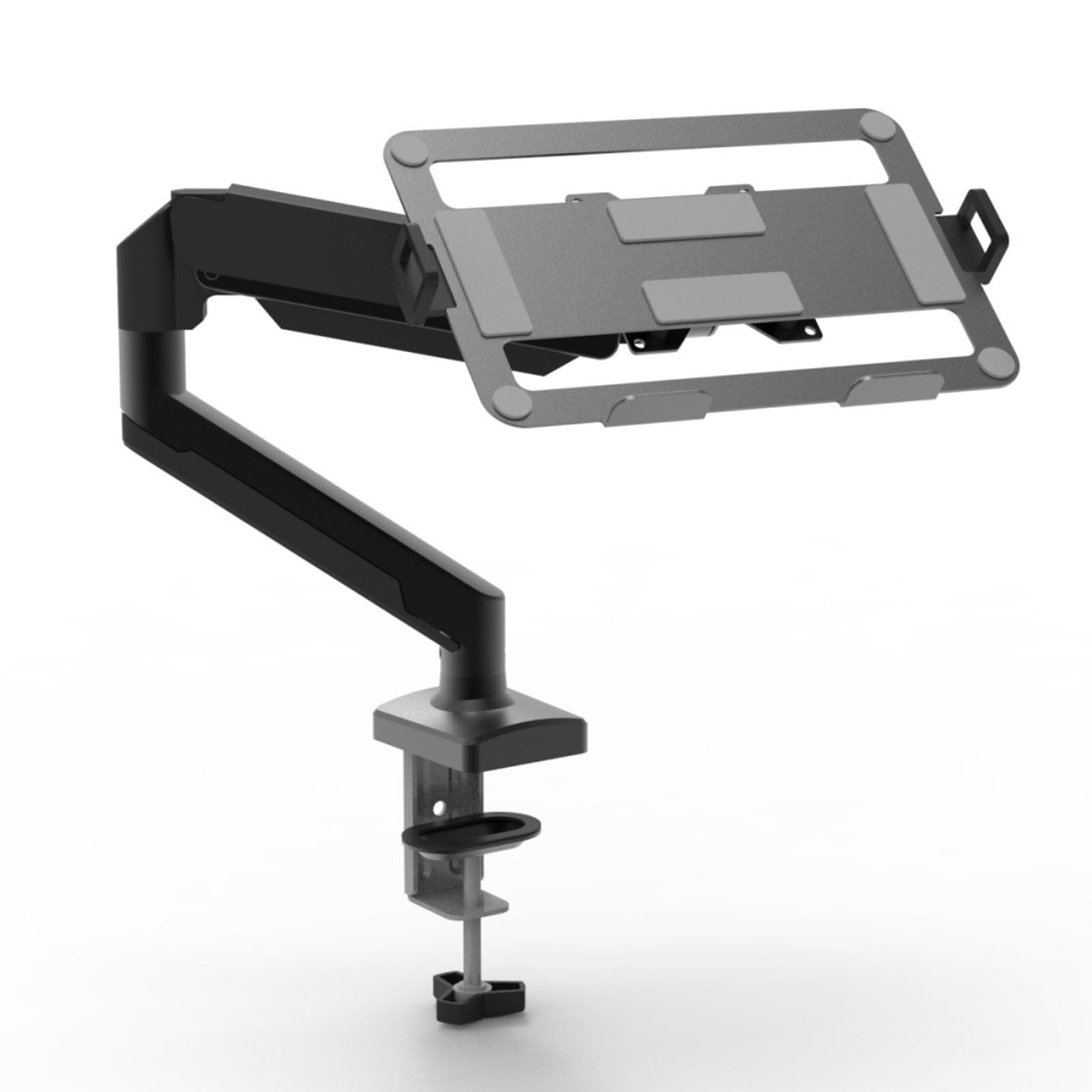Soporte ergonómico para portátil con brazo mecánico, cómodo reducido la carga en el cuello, acero al carbono para portátiles de 13 a 17 pulgadas, accesorios de negocios
