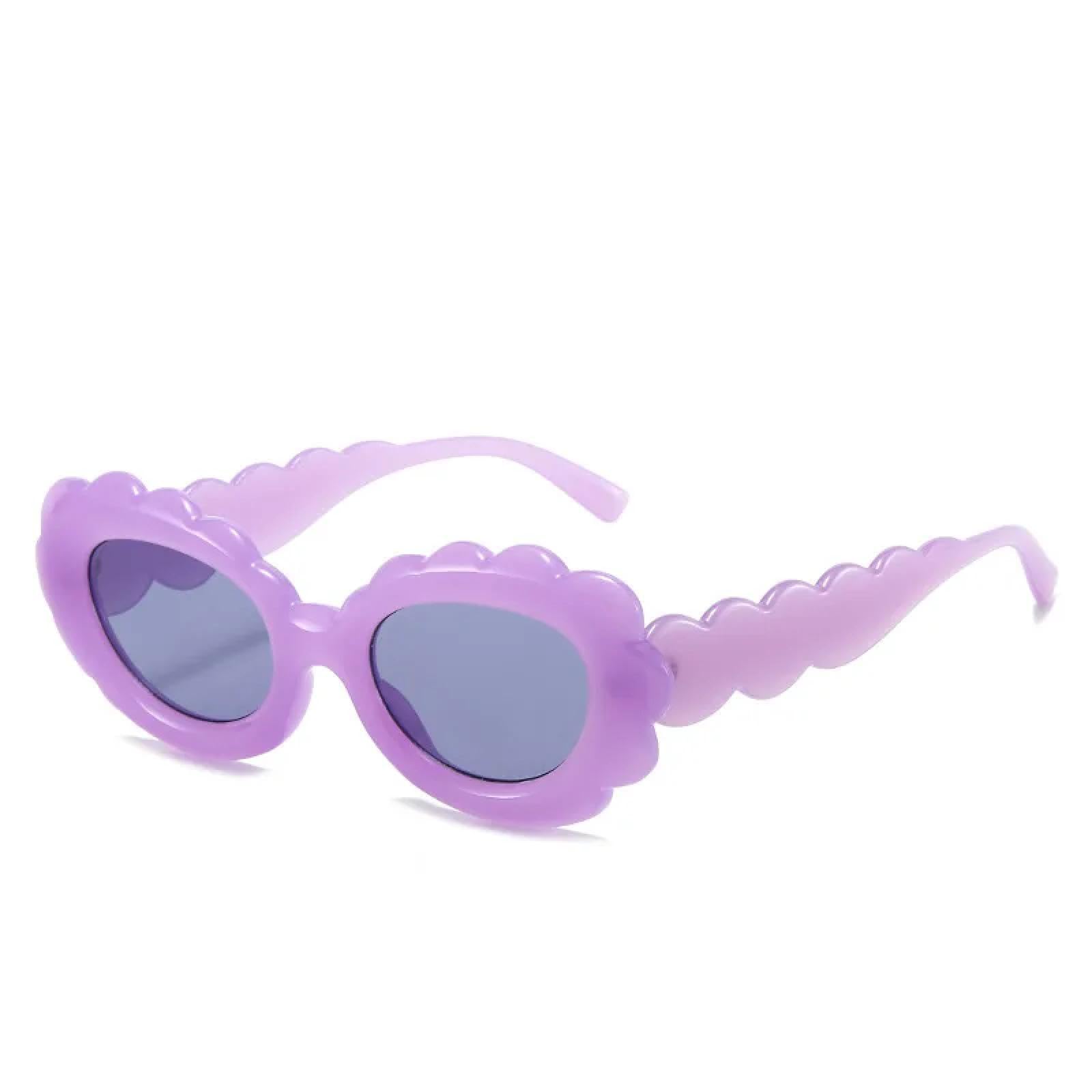 Modne nieregularne okulary przeciwsłoneczne z kociego oka dla kobiet mężczyzn unikalne fioletowe trendy Uv400