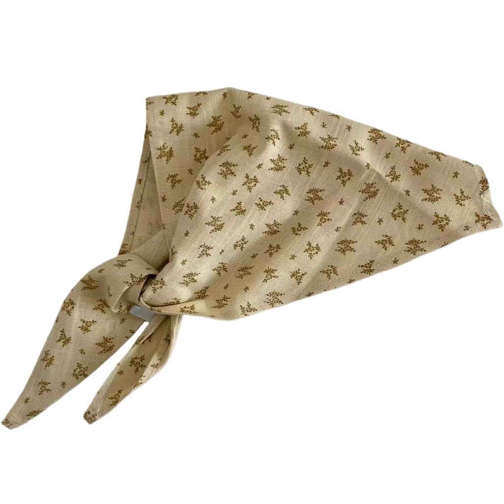 Fashionable Hair Scarf Headwrap for Girl Halloween Flower Pattern Bandana