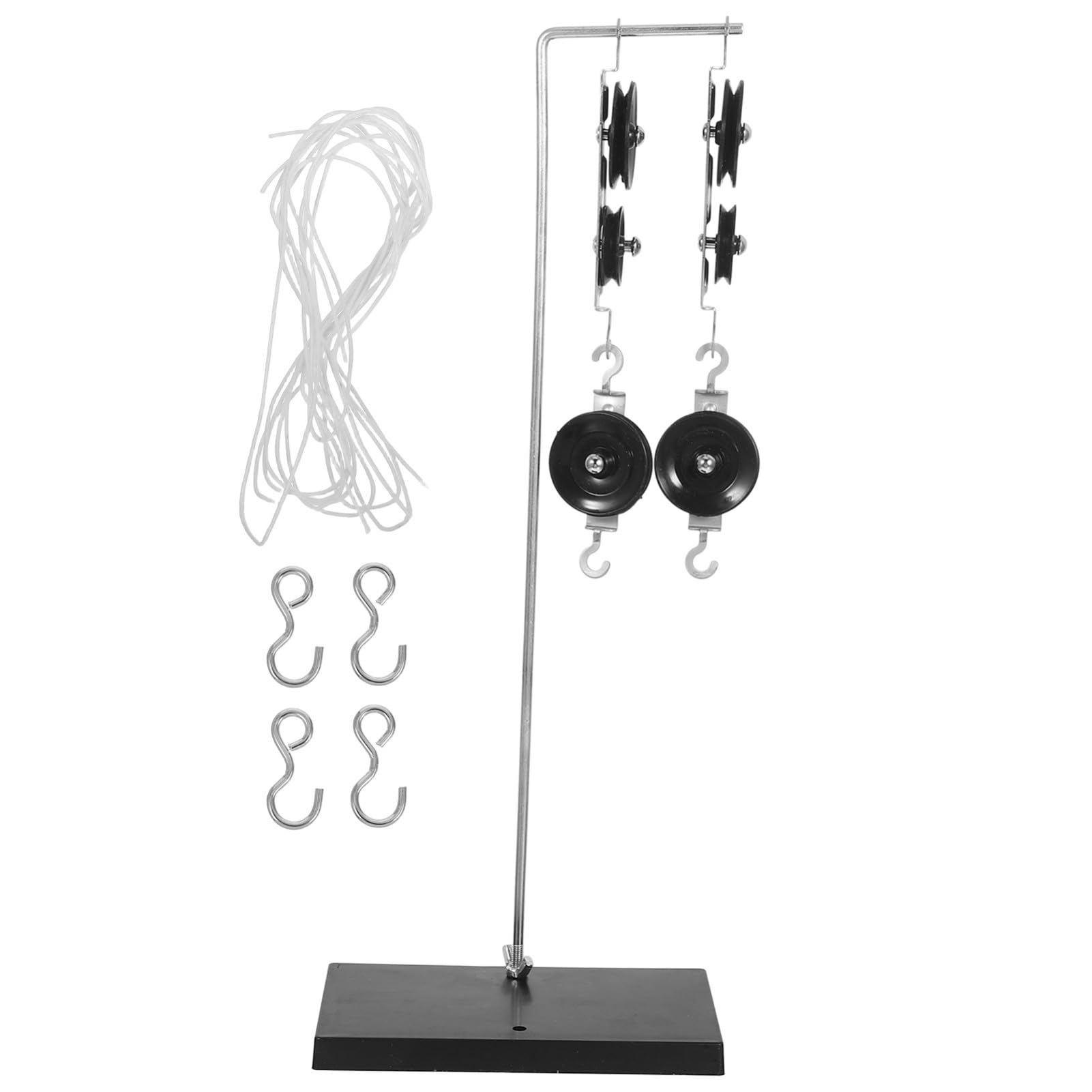 PRETYZOOM 5 Set Blocchi Pulegge con Base Zincata per Esperimenti Kit Scuola Media per Pulegge Piccoli Blocchi per Laboratori Scientifici