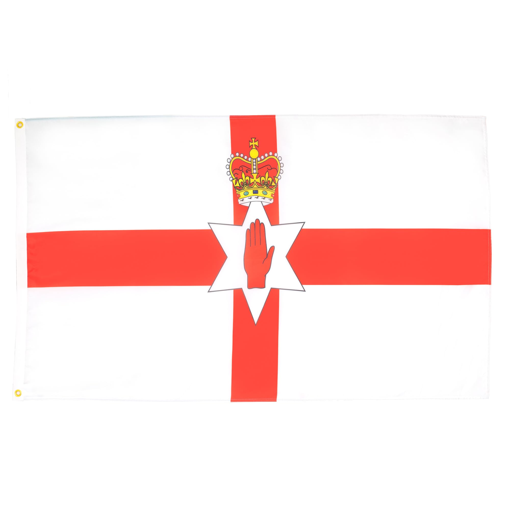 AZ FLAG - Northern Ireland Flag - Large 5x8 Ft - 100D Polyester Irish Big Banner with Two Metal Grommets - Fade Resistant - Vivid Colors - 5' x 8' Feet - 250x150 Cm