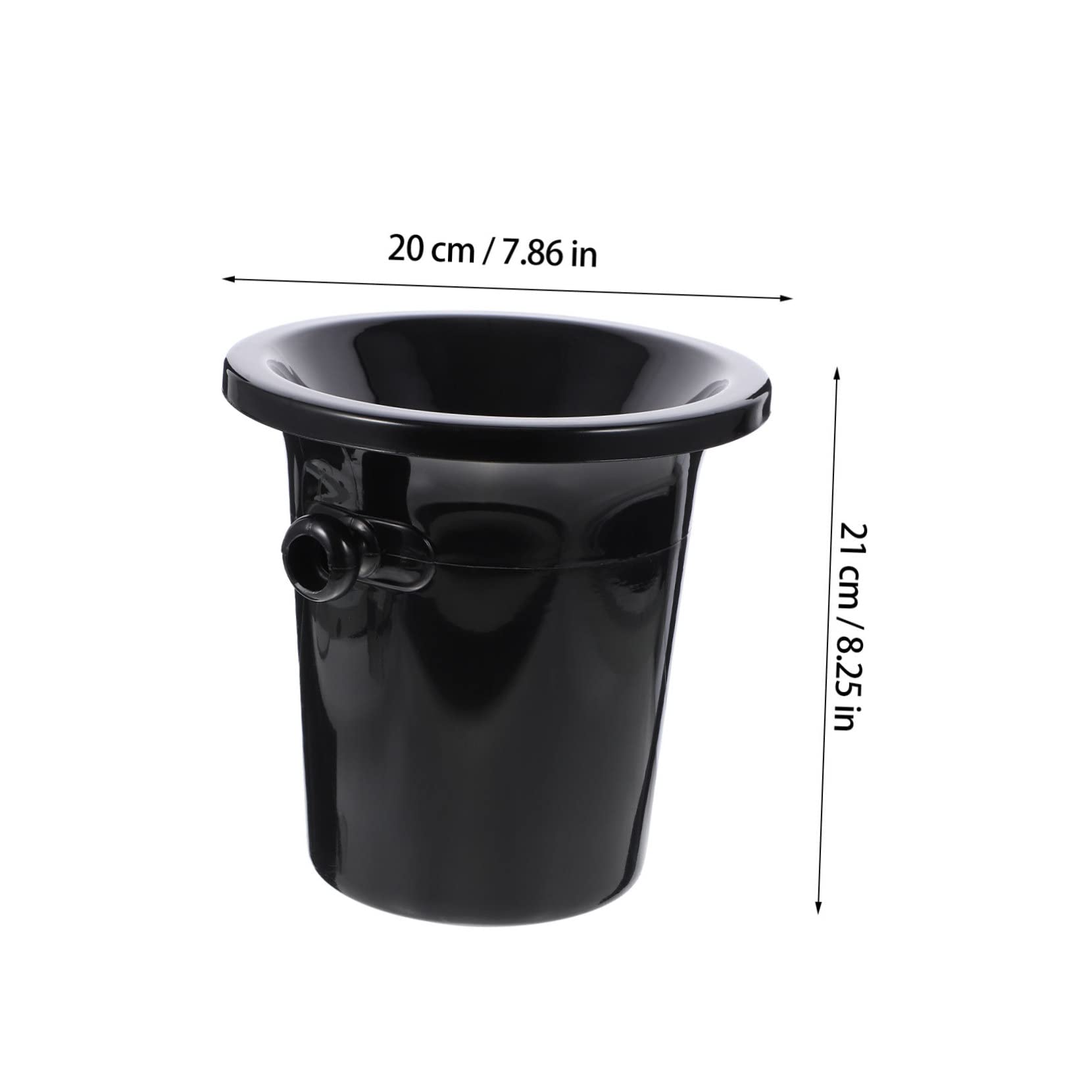 Escupidera Creativa para Cata de Vinos, Juego de 3 Piezas | Plástico Negro, Boca Ancha Redonda, Estilo Occidental, Acabado Liso, Uso en Bares y Tiendas Especializadas