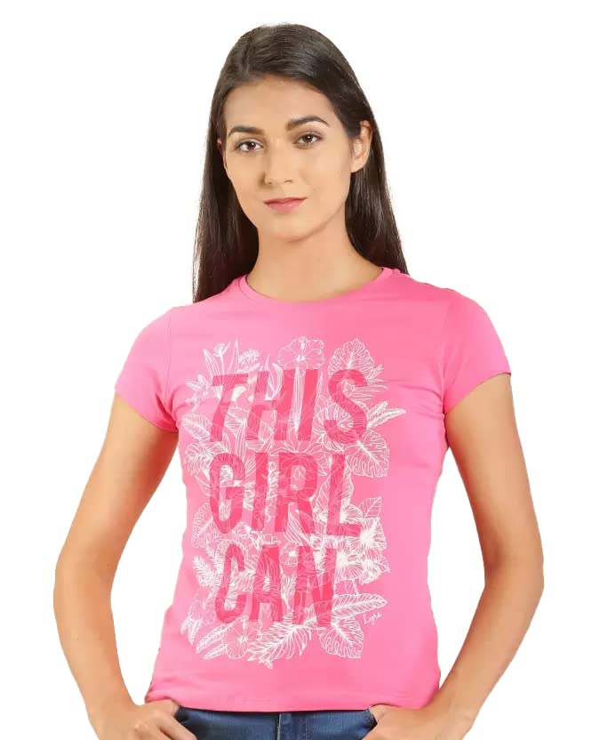 Image of Lyra Women's Cotton Regular Fit T-Shirt
