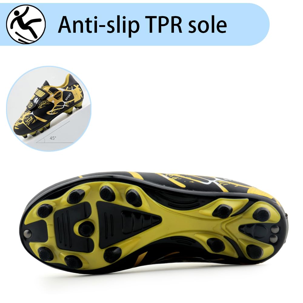 Zapatillas de Fútbol Niños Zapatos de fútbol Botas de Fútbol Zapatillas de Entrenamiento Antideslizantes para Exteriores Zapatillas 28-37EU
