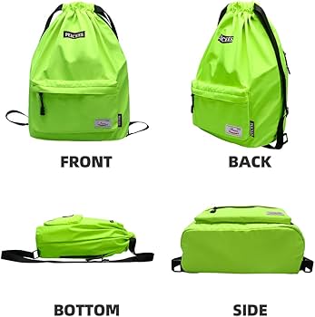 Amazon.com: Peicees Waterproof Drawstring Sport Bag Lightweight