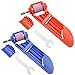 Pack of 2 Drill Bit Sharpener Portable Diamond Drill Bit Sharpening Tool,Include one Extra Wrench (Orange + blue)