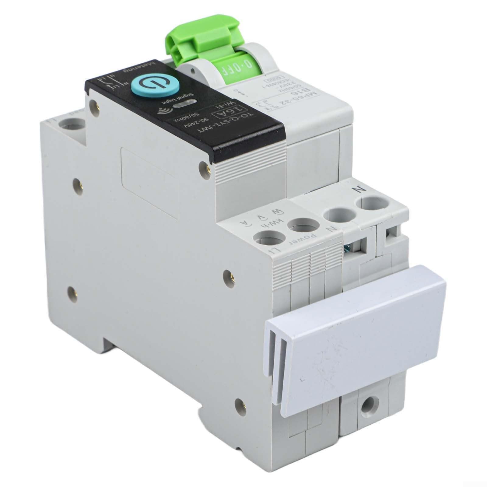 Smart MCB 16A avec compteur de courant rail DIN pour tuya Smart MCB