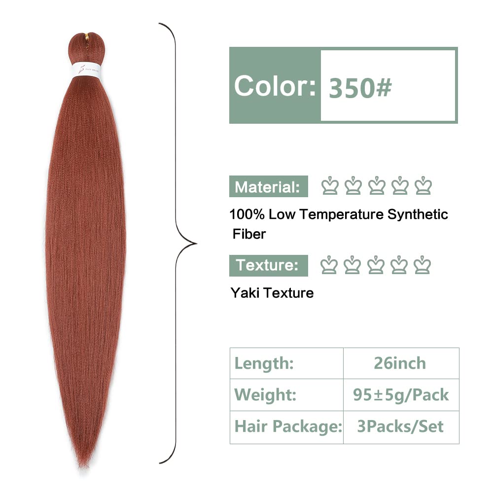 YDDM Capelli Per Treccine Africane Morado Extension Treccine Texture Yaki Easy Install per Principianti 32 Pollici 3 Pezzi Capelli Leggeri e Naturali per Box Braids, Twist e Crochet — view 268