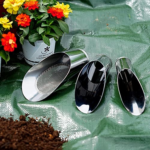 Kit de 3 cucharas para suelo bonsái acero inox miniatura 2