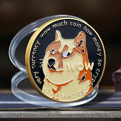 Dogecoin Doge Coin Crypto Dogecoin Token Doge Collectible Novelty for Sale Physical Souvenir Gift Metallic Replica Collectors Enthusiasts Gold-Plated Best Collectibles Engraved - Image 7