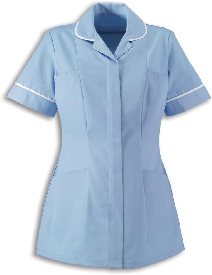 Alexandra | Womens | Healthcare Tunic | Ideal for Nurses, Care Home and Private Health Care Workers | Pale Blue | HP298PB-120