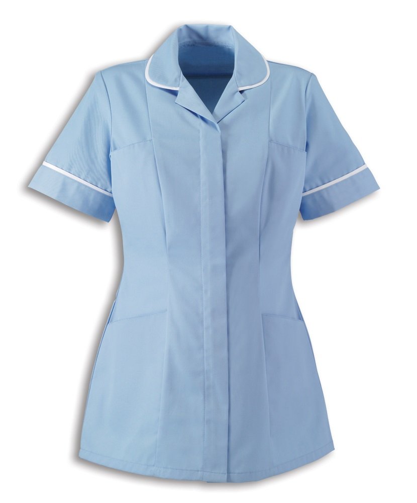 Alexandra | Womens | Healthcare Tunic | Ideal for Nurses, Care Home and Private Health Care Workers | Pale Blue | HP298PB-120