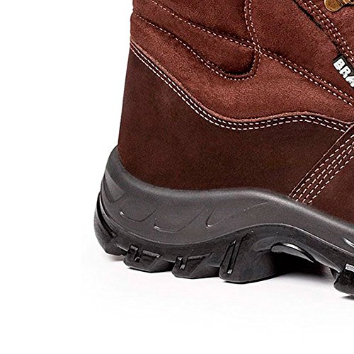 Bota de Segurança Nobuck Bracol BAF Marrom Bico Pvc CA 40872