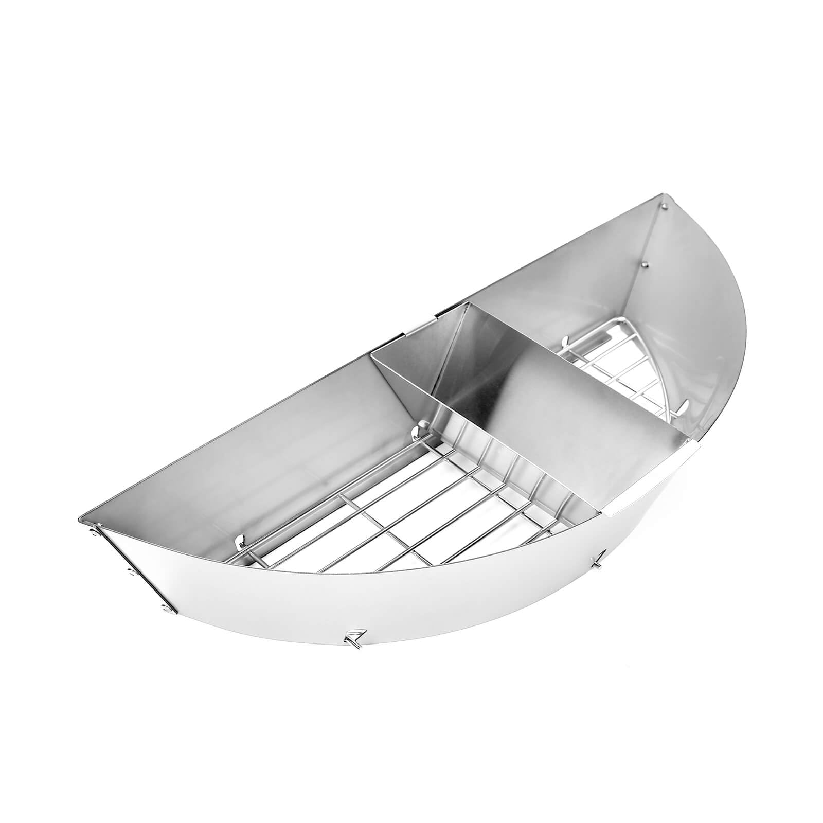 2 Paniers à Charbon Pour Barbecue Bouilloire - Acier Inoxydable, Création De Chaleur Indirecte/directe - Pour Techniques De Cuisson Variées